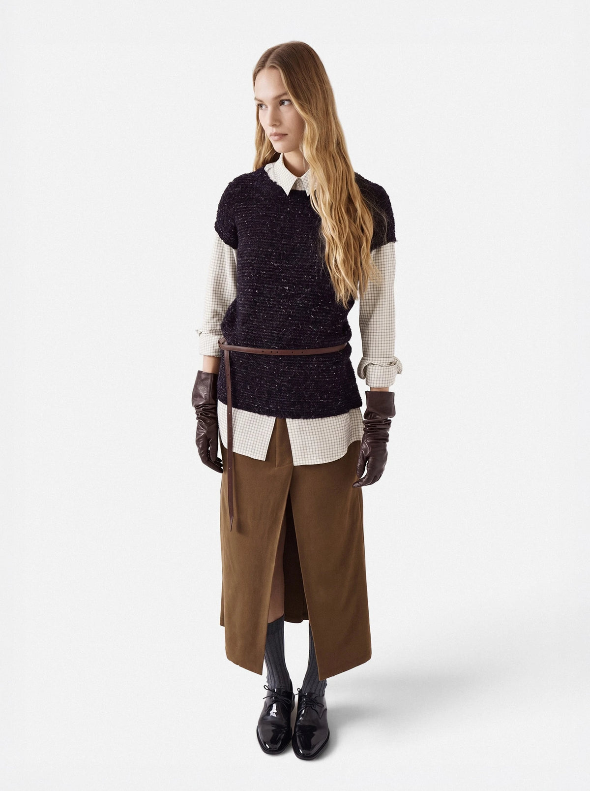 Nachtflieder-Tweed-Jacke