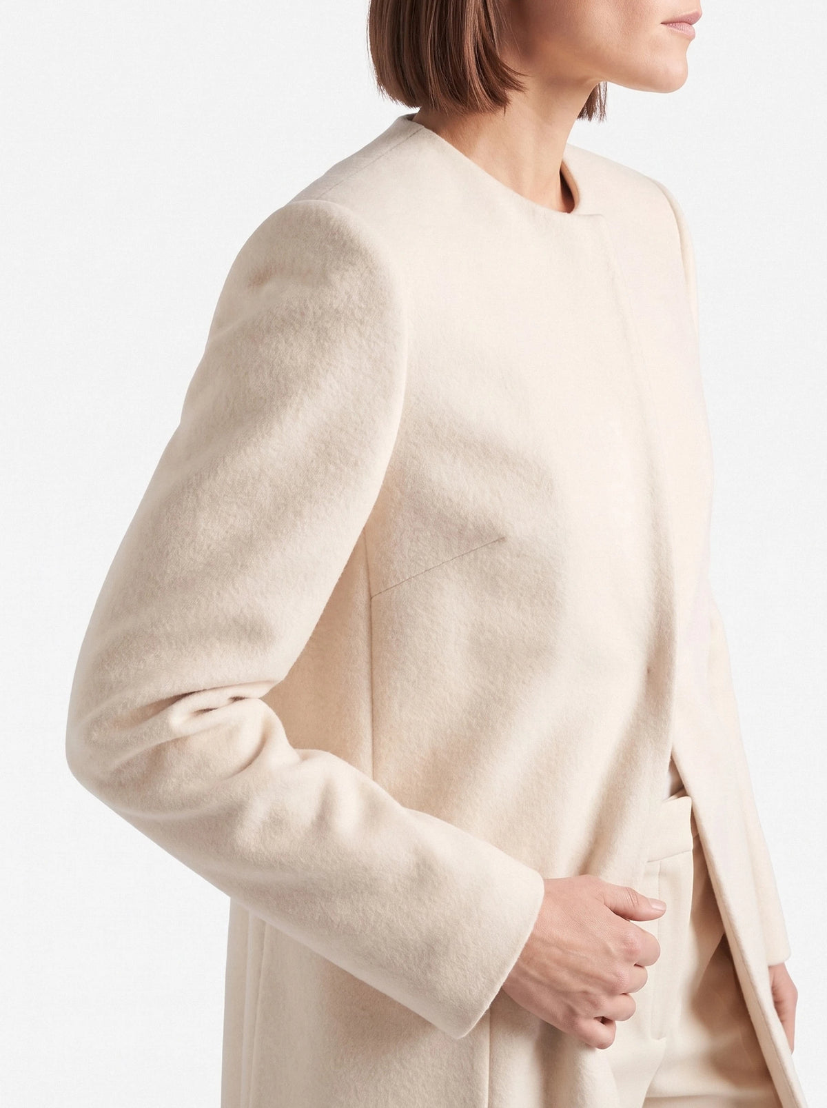 Alabaster Wool Coat